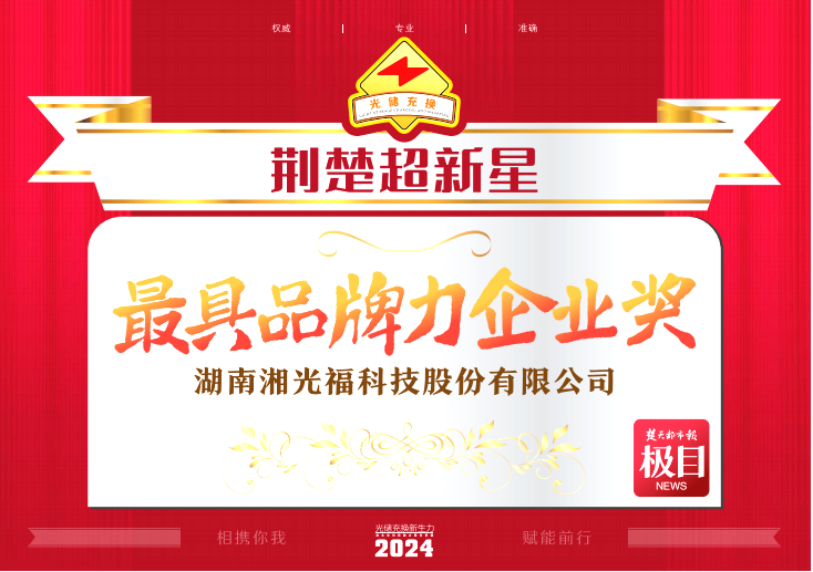 鑫聞  |鑫和綠能湘光福榮獲“2024荊楚超新星”光儲(chǔ)充換行業(yè)大會(huì)雙項(xiàng)殊榮！